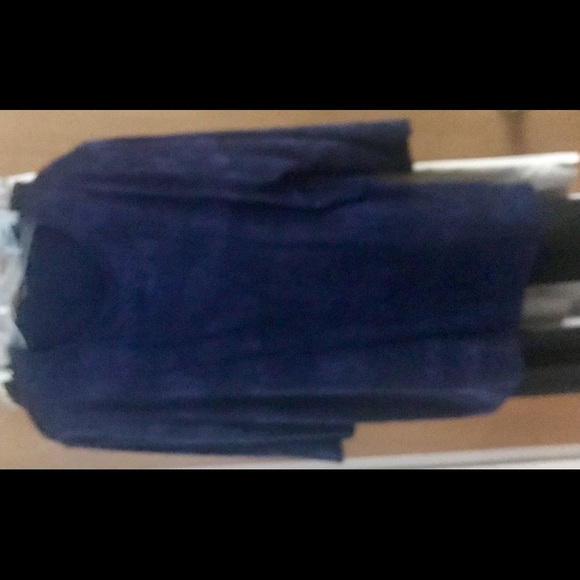 New Blue with Silver Shimmer Vikki Vi Top with 1X Maternity made in USA - Picture 16 of 16